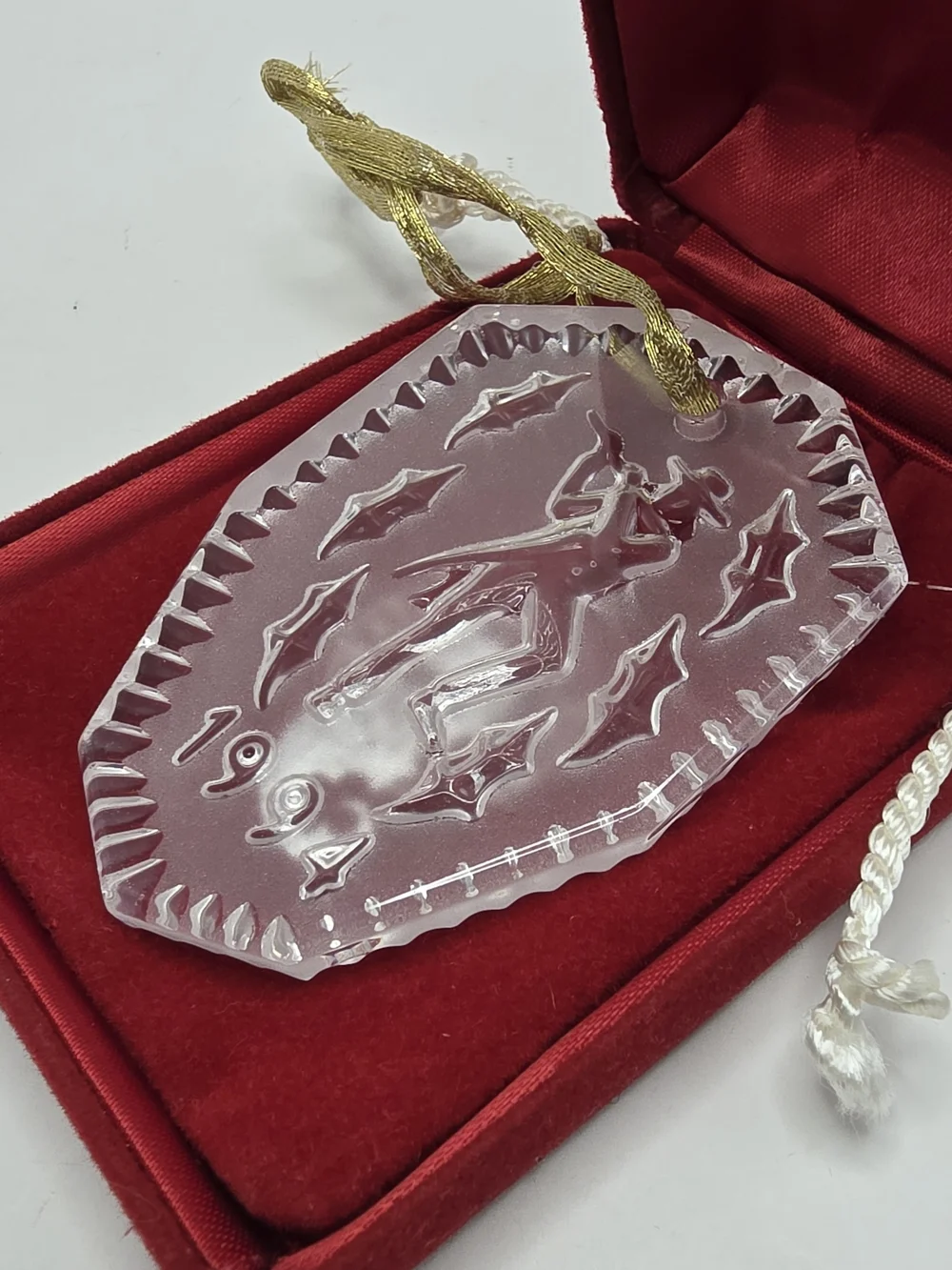 Waterford 1994 Crystal 12 Days of Christmas 11 Pipers Piping Christmas Ornament
